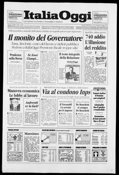 Italia oggi : quotidiano di economia finanza e politica